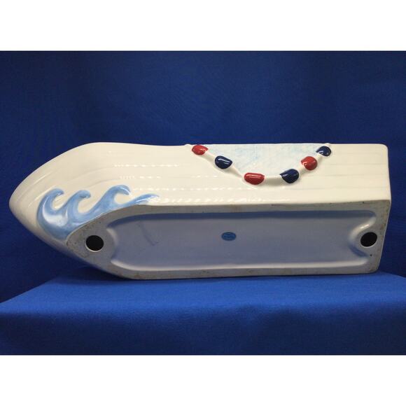 Vintage Ceramic Chip and Dip Boat Party Tray - Picture 7 of 11